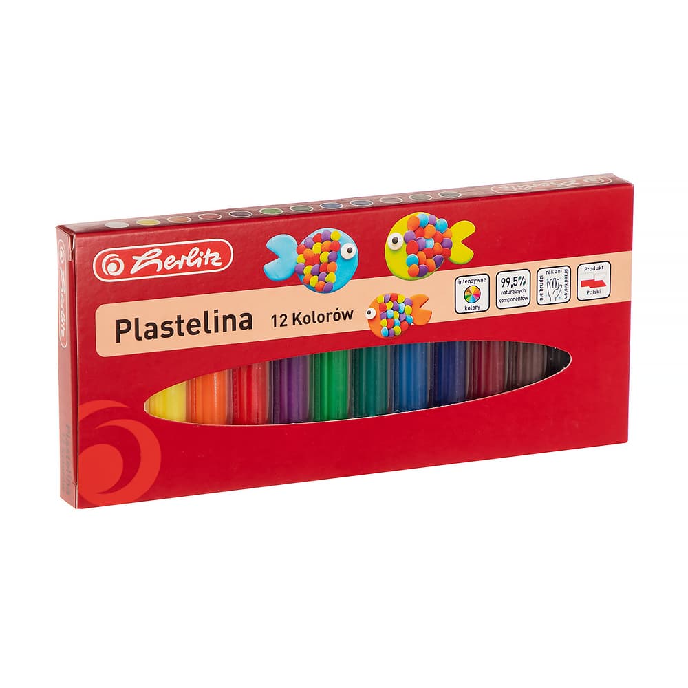 Plastelina 12 kolorów Herlitz